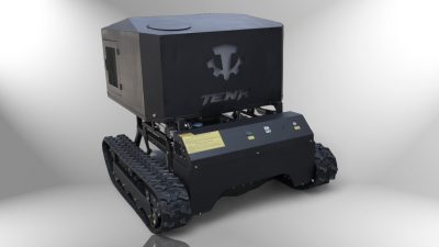 Tenk T-110 Maxi Beast - pogled iz kuta, stražnji dio s modulom